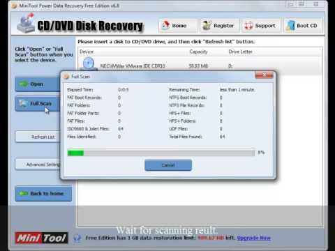  Update CD/DVD Recovery With MiniTool Power Data Recovery