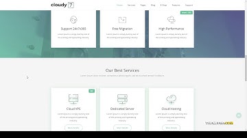 Cloudy 7 - Hosting Service and WHMCS WordPress Theme design hosting Website Builder