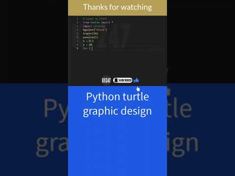Python turtle graphic design #beginners  #beginner #python #turtle #pythonprogramming #short #shorts