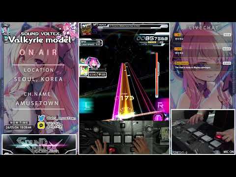 [AmuseTown] SDVX -Valkyrie model- Live stream @Amusetown