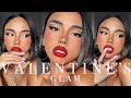 VALENTINE&#39;S DAY GLAM! or for any day you want lol 🥰 v sultry makeup tutorial