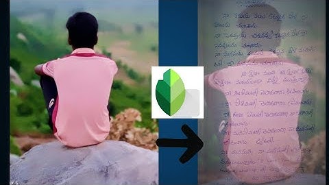 Snapseed app background letter and photo