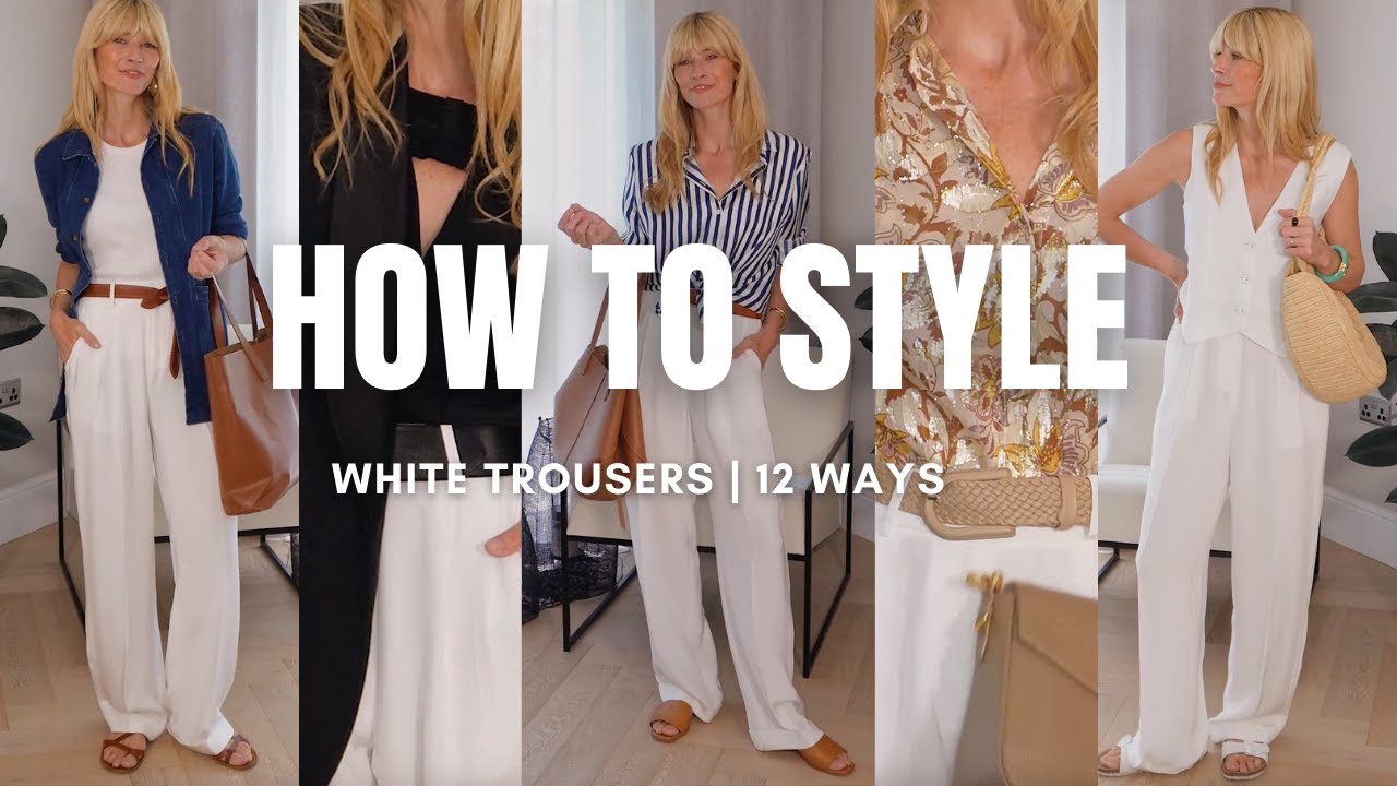 HOW TO STYLE WIDE LEG WHITE TROUSERS