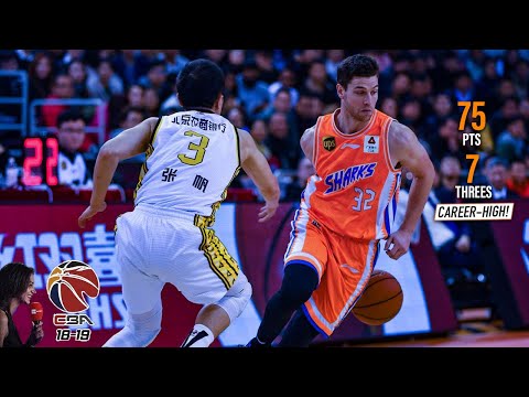 Jimmer Fredette Career-High 75 Pts Full Highlights vs 北控 (11.11.18) Jimmer Time! [1080p]