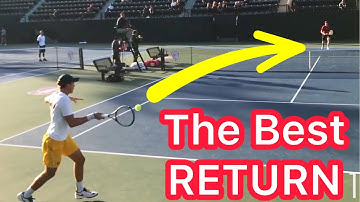 The Best Return Against Serve & Volleyers (Tennis Singles Strategy)