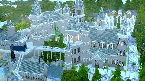 SIMS 4 SPEEDBUILD - HOGWARTS / HARRY POTTER CASTLE