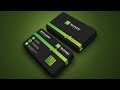 Photoshop Tutorial - Modern Gradient Business Card Design