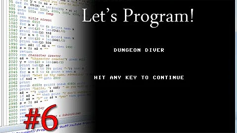Let's Program: Commodore 64 Dungeon Crawl Text Adventure: Part 6 Time Lapse