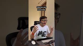 when your code is not working. #shorts #softwareengineer