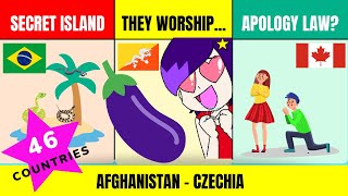  Every Country In The World A Fun Cool Or Unique Fact Pt1 Afghanistan-Czechia