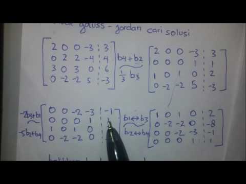 Eliminasi Gauss Jordan Aljabar Linier System Persamaan Linier Diagonalisasi Matriks Youtube