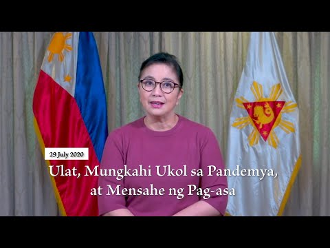 Ulat, Mungkahi Ukol sa Pandemya, at Mensahe ng Pag-asa (29 July 2020) | VP Leni Robredo