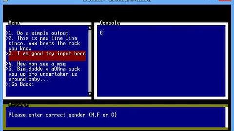 C++ show a window in console (Windows)