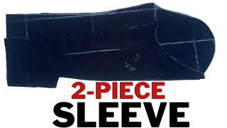 How to Cut 2piece Sleeve| step by step| suit sleeve|