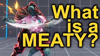 What does it mean to "meaty" in Street Fighter screenshot 4