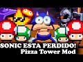 SONIC PERO EN EL MUNDO DE MARIO!! - BOLL TOWER | Pizza Tower Mod | GamePlay Español |