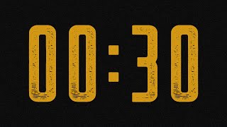 30 SECOND TIMER 🔔 Gentle Alarm [Full HD]