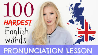 100 HARDEST English words pronunciation practice lesson | Learn British English   (Free PDF & Quiz!)