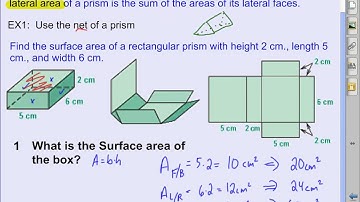 Day 5 Section 8 7  Surface area of rectangular,triangular prisms and cylinders