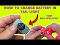 Vont Bike Headlight Combo ~ How To Change Battery in Tail Light