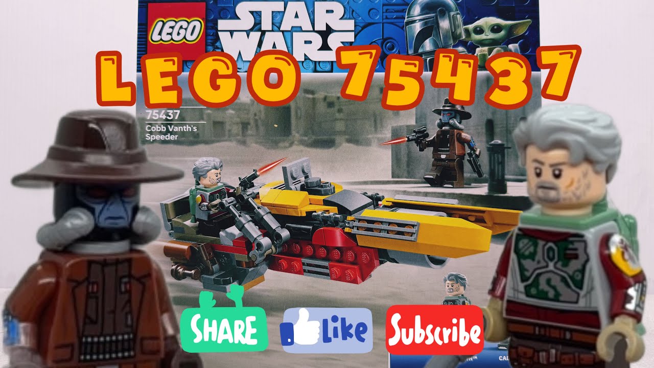 Lego Star Wars 75437: Cobb Vanth’s Speeder Speedbuild 🏍️🌕⚫️🟣