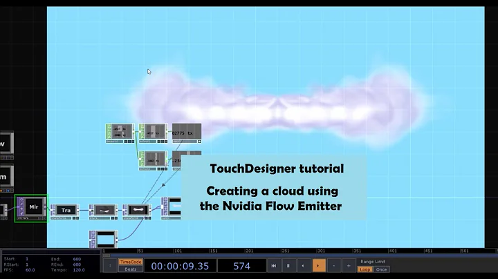 Tutorial Touch Designer: Crie nuvens usando emissor de fluxo