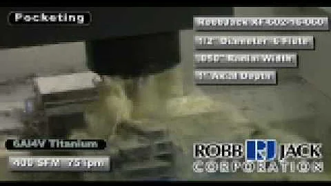 6Al4V Titanium High Speed Machining by RobbJack at 75 ipm