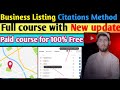 google map citations for local seo using new method | How to rank google my business | SEO course