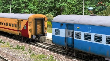 ICF Blue Coupling ICF UTKRISHT Coach | BUMPY RAILROAD | Train Simulator | Railworks 3 | RAILROAD FUN
