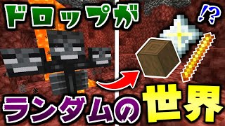 【マインクラフト】ドロップがランダムになる世界でサバイバル! #5 ウィザーを倒したら何が出てくる?【マイクラ実況】