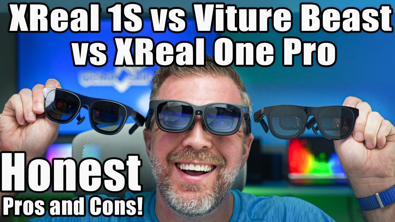 XReal 1S vs Viture Beast vs XReal One Pro - レンズを通してのFOV 