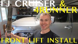 FJ Cruiser / 4Runner Bilstein 6112 Front Lift Kit Install (Without Spring Compressor)