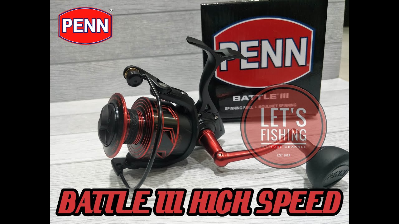 REEL SPINNING NEW PENN BATTLE III HS (HIGH SPEED) 