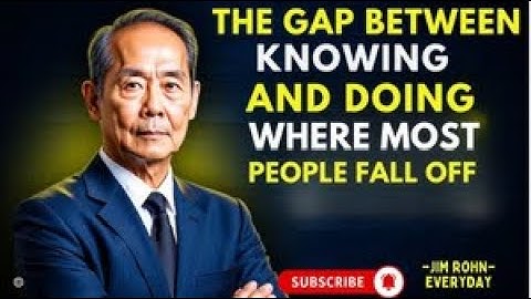 The Gap Between Knowing and Doing is Where Most Dreams Disappear  Jim Rohn Motivation