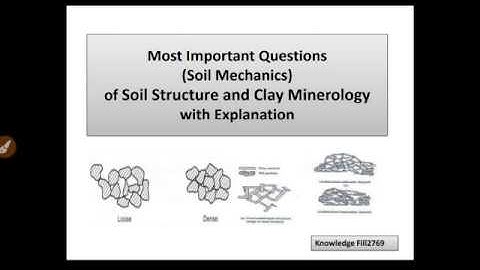 Clay minerology & soil structures||soil mechanics mcq|clay minerology mcq|types of bonds in soil st.