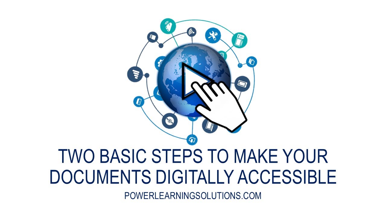 Two Basic Steps to Make Your Documents Digitally Accessible - YouTube
