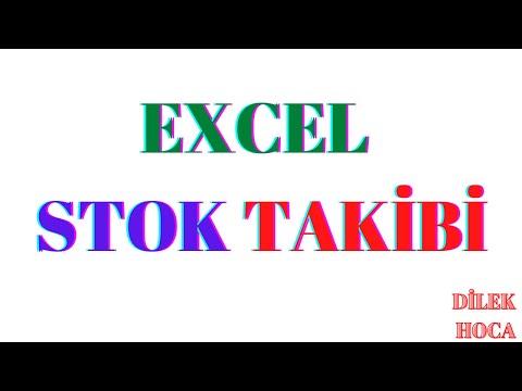 EXCEL STOK TAKİBİ | EXCEL ETOPLA FORMÜLÜ | EXCEL FORMÜLLER