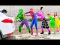 Dancing car ride superheroes with adriana and ali