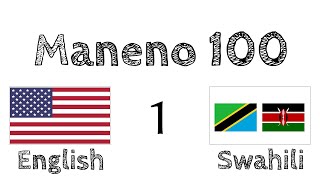 Maneno 100 - Kiingereza - Kiswahili (100-1) screenshot 1