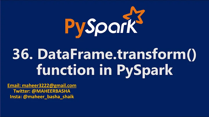 36. DataFrame.transform() function in PySpark | Azure Databricks #pyspark #spark #azuresynapse