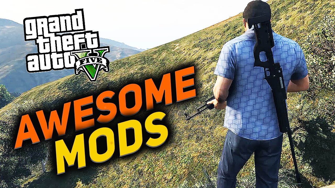 WEAPONS ON BACK!! GTA 5 Mods Showcase! YouTube