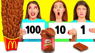 100 Capas de Alimentos Desafío | Ideas Locas Para Cocinar por TeenTeam Challenge
