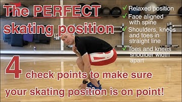 The PERFECT Skating position - 4 check points to make sure your skating position is on point!