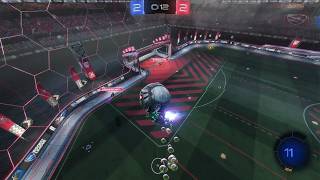 Heavy Ceiling Shot Over Two Defenders