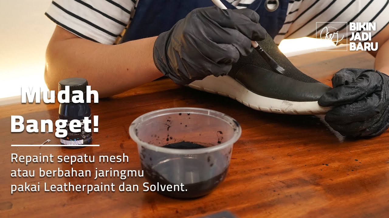 Repaint sepatu meshmu dengan KSJ Paint❗❗l CARA REPAINT SEPATU MESH