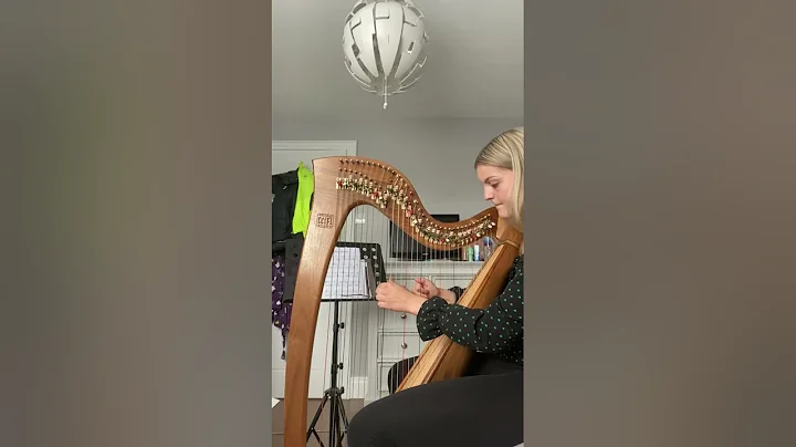 Brogan Brady playing El numero Uno for her Grade 2 Trinity Harp exam