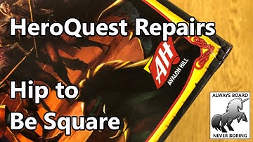 Fixing a HeroQuest Box (2021 Hasbro Edition) | Board Game Restoration Techniques