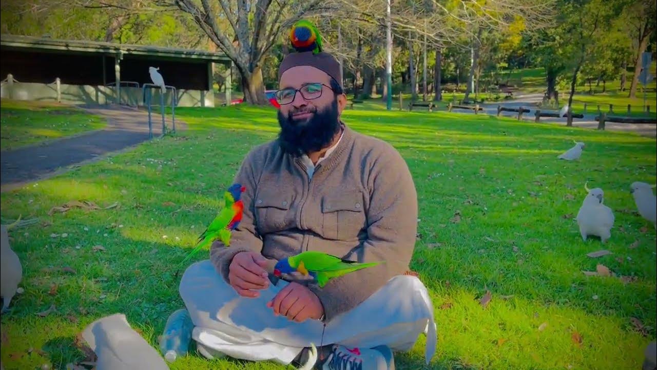 Surah al Rahman beautiful place and beards listening Quran and sitting on head HAMMAD ULLAH