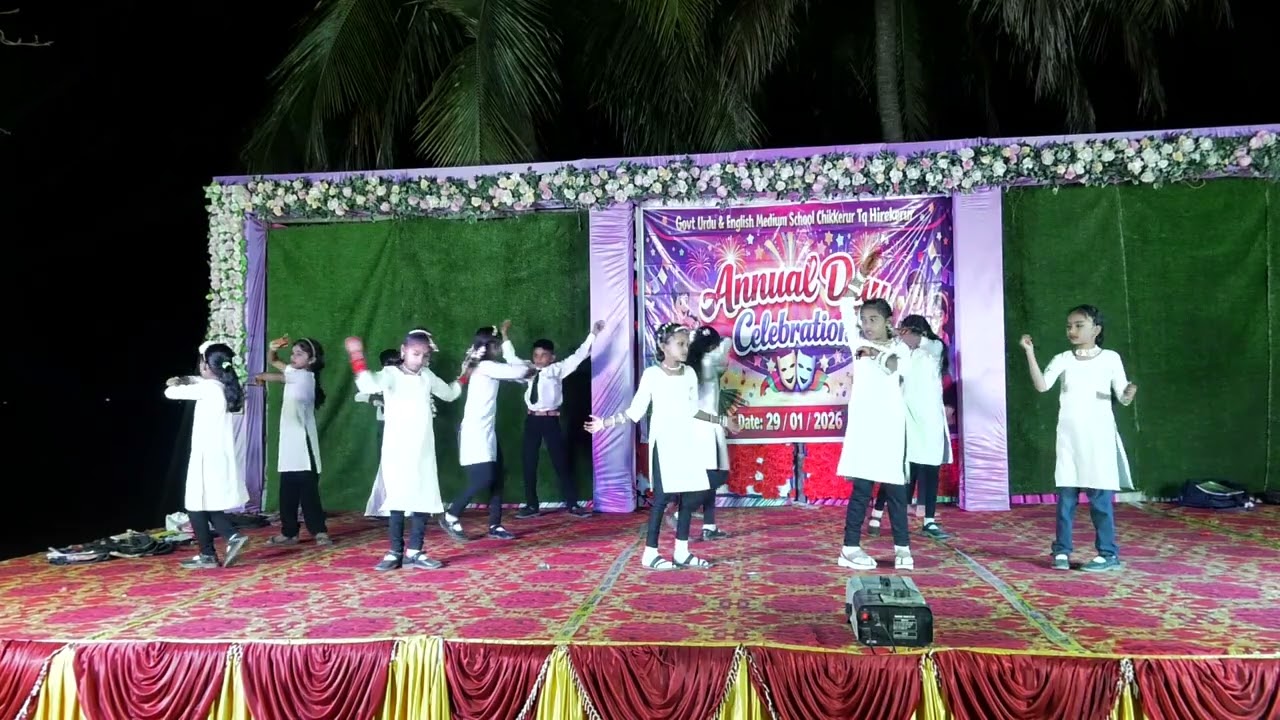 Annual day performance by class 4th students 