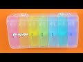 🔥 Colorful and easy to use pill box!